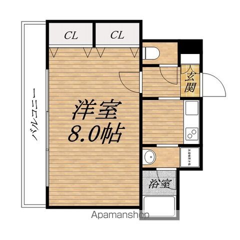 コスモリード谷町六丁目の間取り写真