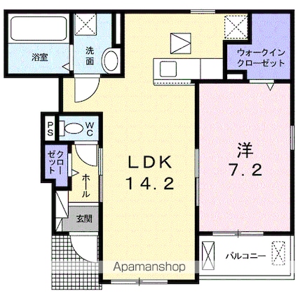 エテルノ　セロ[1LDK/50.27m2]の間取図