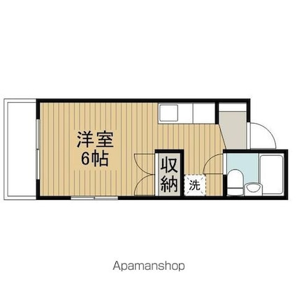 東京都杉並区高円寺南４丁目[1K/18.43m2]の間取図