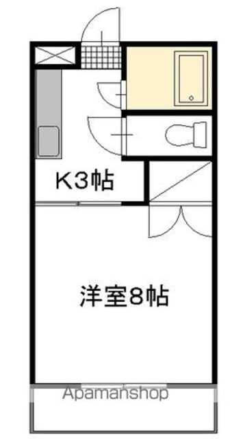 ＣＯＳＭＯＳ　Ｎ＆Ｔ　Ⅲ[1K/26.4m2]の間取図