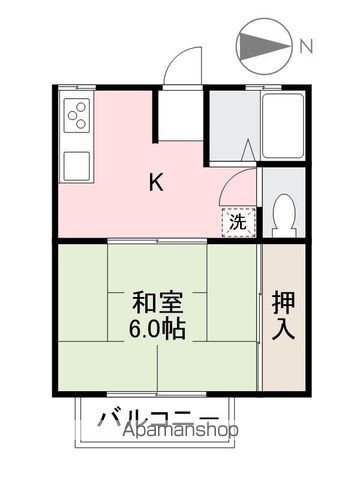 ヴィラ花の宮の間取り写真