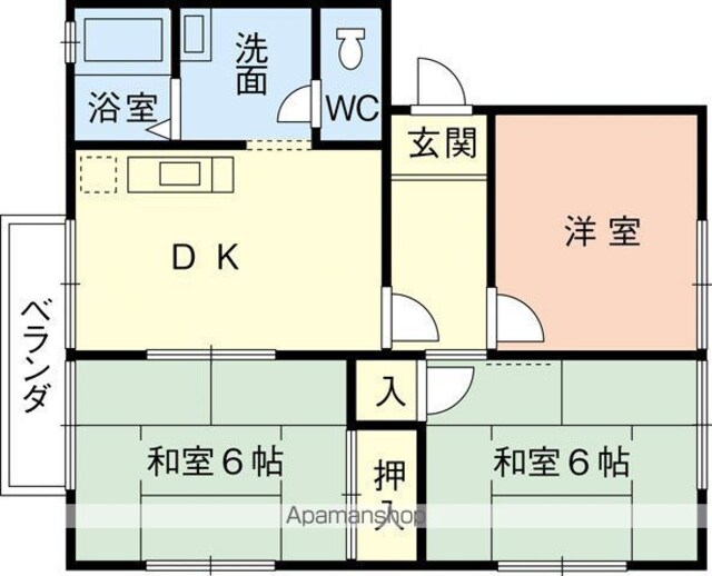和歌山県和歌山市神前[3DK/50.7m2]の間取図