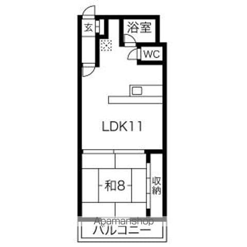 LEE SPACE北27条の間取り写真