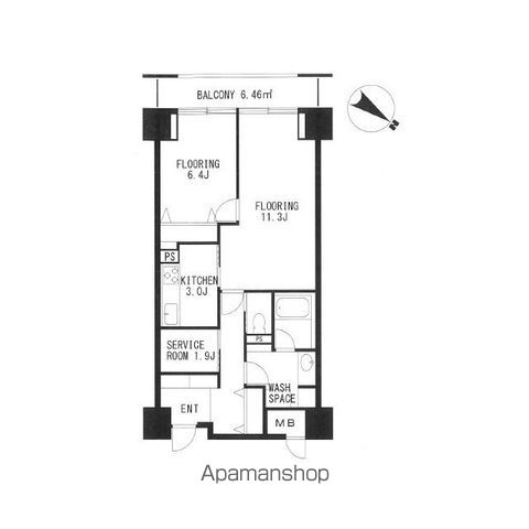 【グランドメゾン三軒茶屋の間取り】