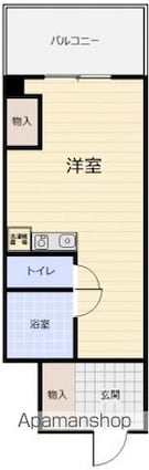 ルミネ己斐[1R/18.3m2]の間取図