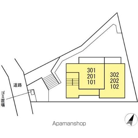 ＰＬＵＭ　ＴＲＥＥ　ＧＡＲＤＥＮ　Ｇ 202 ｜ 神奈川県川崎市高津区下作延４丁目19-10（賃貸アパート1LDK・2階・35.35㎡） その4