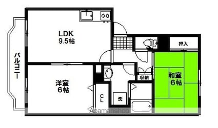 プリムローズ[2LDK/48.98m2]の間取図