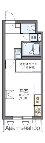 【レオパレスパルコートＦの間取り】