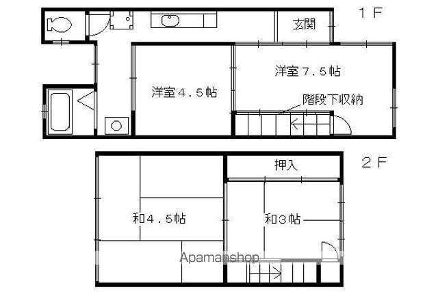 今熊野南日吉町テラスハウスの間取り写真