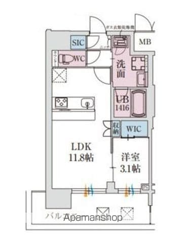 スプランディッド堺東DUEの間取り写真