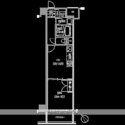 東京都文京区水道１丁目[1DK/34.6m2]の間取図