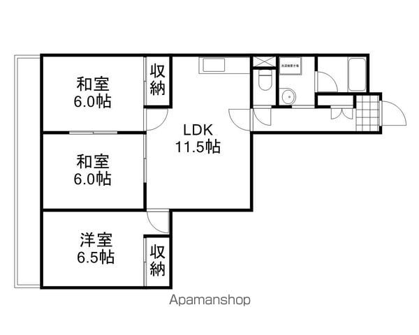 南方パークマンションの間取り写真