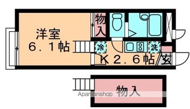 レオパレスオークス Aの間取り写真