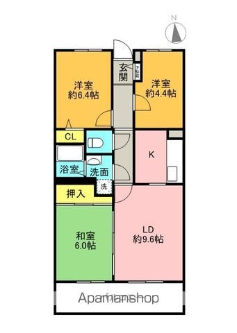 サンフォレストの間取り写真