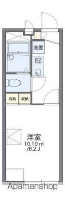 レオパレスＥＳＳＯＲ祝谷[1K/19.87m2]の間取図