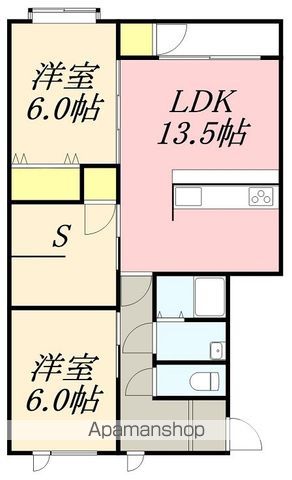 コーポ函館VIIの間取り写真
