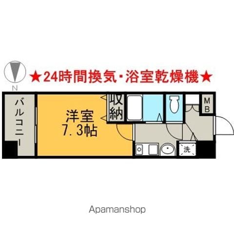 プレサンス栄メディパークの間取り写真