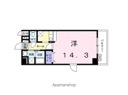 リョーアイ[1R/35m2]の間取図