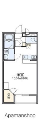 レオパレスアークハイムⅡ[1K/31.05m2]の間取図