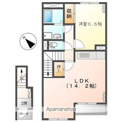 スターテラス２２[1LDK/50.48m2]の間取図