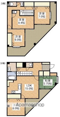 【立川市羽衣町のマンションの間取り】