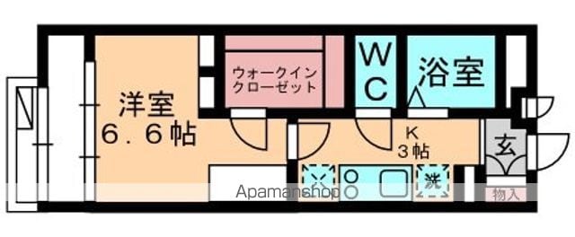 レオパレスフォレスト小倉の間取り写真