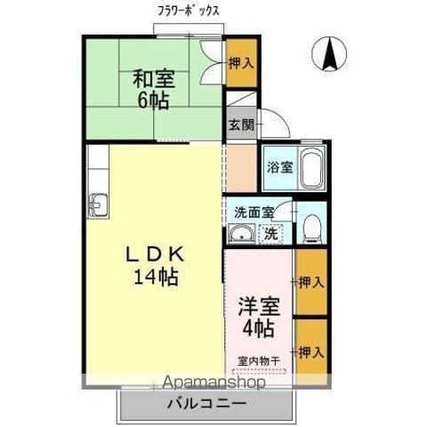 セジュール桜町の間取り写真