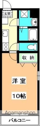 コウテイ本町[1K/28.66m2]の間取図