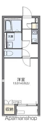 レオネクストＪＩＮⅢ[1K/25.89m2]の間取図