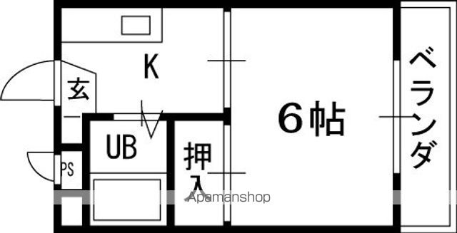フロンティア長尾IIの間取り写真