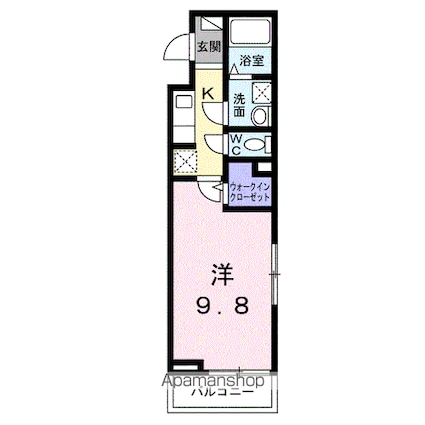 ヴィラ　エクセレーナ[1K/32.42m2]の間取図