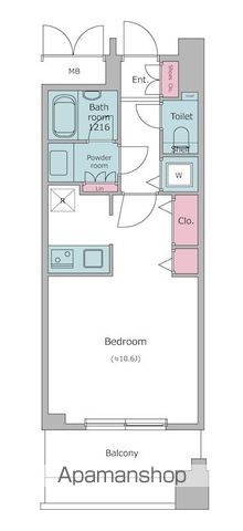 レジディア西麻布の間取り