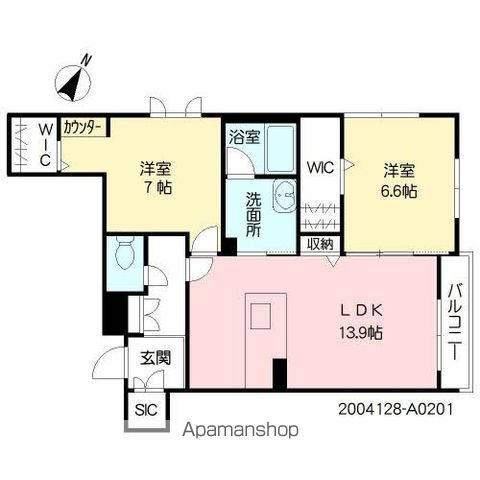 シャーメゾンクレストール御領の間取り写真