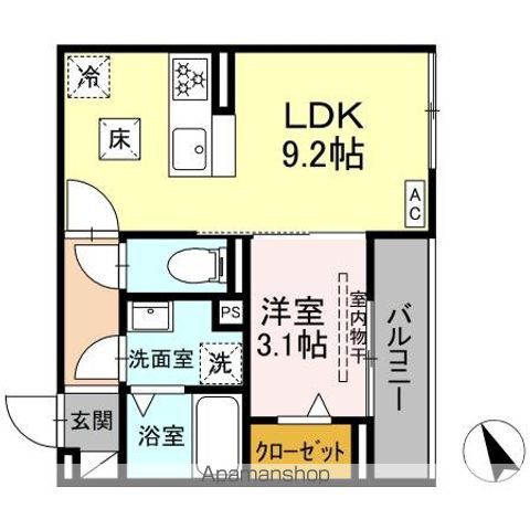 DーHILLS小池の間取り写真