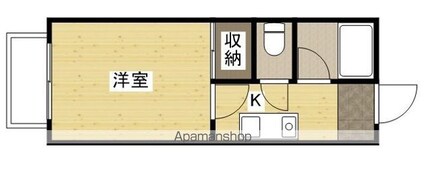 サクラハイツ[1K/18.6m2]の間取図