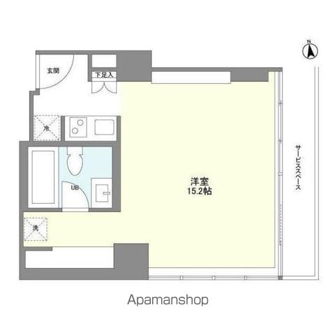 フロンティアレジデンスザタワー品川の間取り写真
