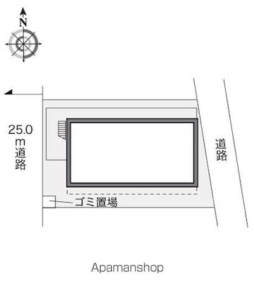 レオパレスリトルハウス[1K/20.28m2]の配置図