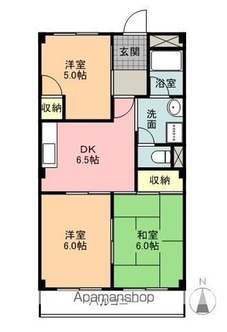 フォーブルJUNの間取り写真