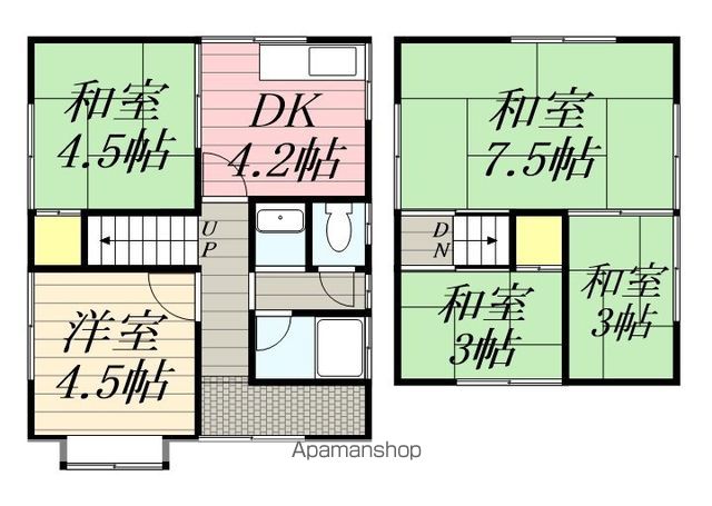 【和歌山市黒田の戸建ての間取り】