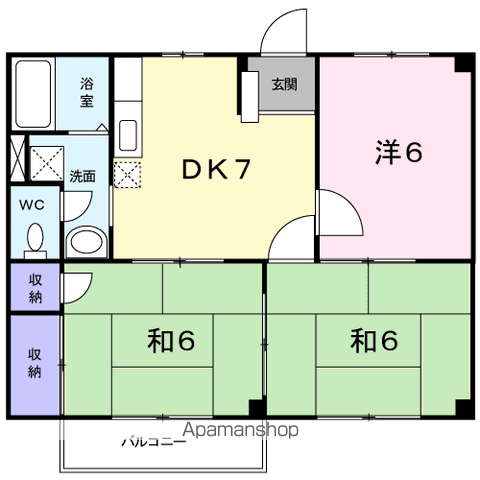 【小平市鈴木町のアパートの間取り】