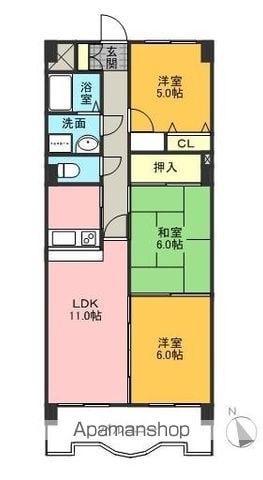 トレンディーイマIの間取り写真