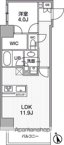シーズンフラッツ浅草言問通りの間取り写真