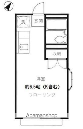 ジョイ深沢[1R/18.36m2]の間取図