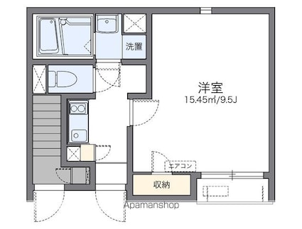 レオネクストセゾンＭＫ[1K/27.16m2]の間取図
