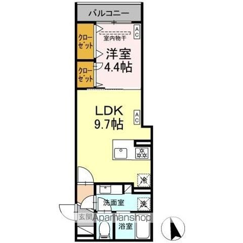 D’BLESS横濱赤門通りの間取り写真