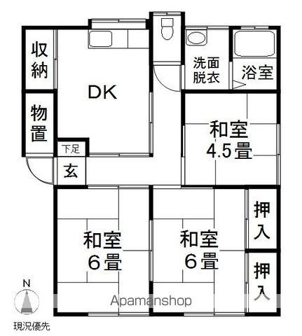 松代ハイツの間取り写真