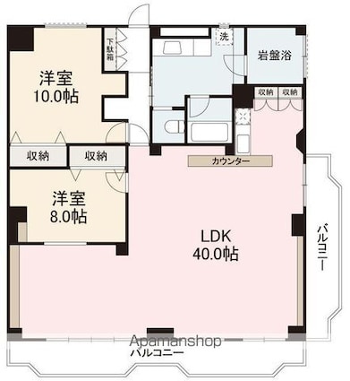 ハイマート屋島[2LDK/145.87m2]の間取図