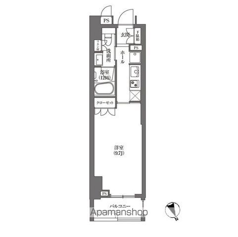 【ＨＡＭＡＣＨＯ　ＡＰＡＲＴＭＥＮＴＳの間取り】