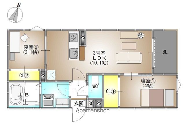 REGALEST 総社2の間取り写真