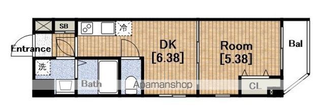 ANELLE江戸堀の間取り写真